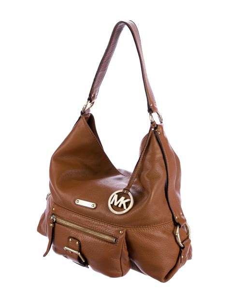 michael kors leather hobo purse with wide strap|shoulder bag Michael Kors purse.